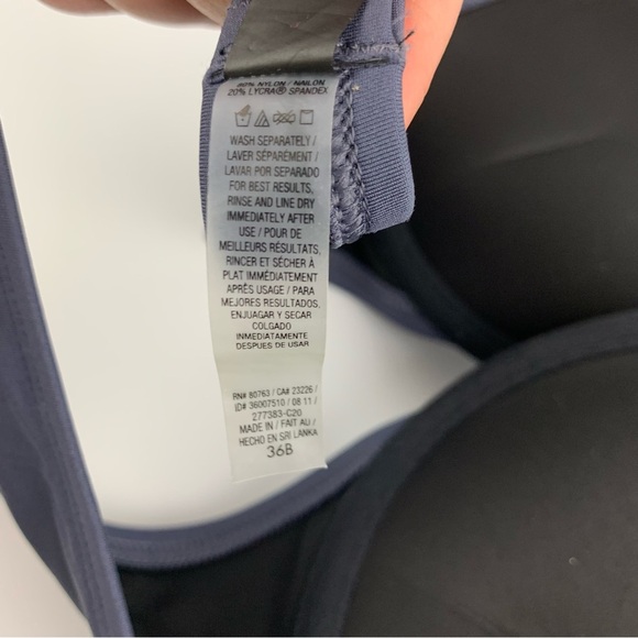 Victorias Secret Bombshell Padded Push Up Bikini Top Slate Grey 2 Cups 36B - Picture 12 of 12